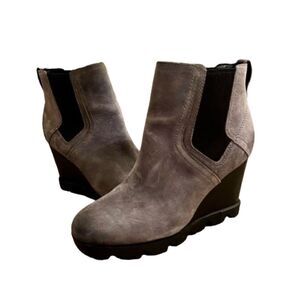 EEUC Sorel Joan Uptown Chelsea Bootie Boots in Quarry Gray Size 6 Medium